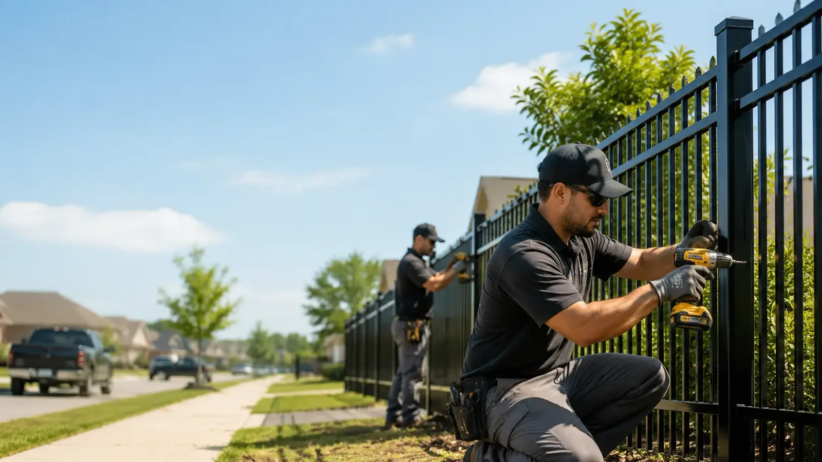 Metal Fence Installation in Oak Ridge, LA
